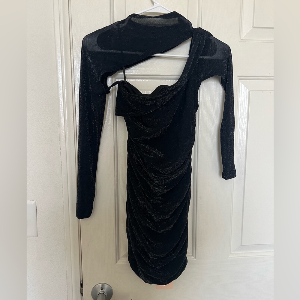 Black glittery dress